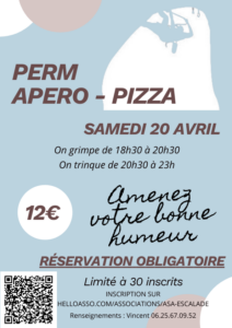 Perm apéro - pizza (payant/sur inscription)