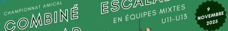 Viens t&rsquo;amuser et te défier à ce nouveau rendez-vous d&rsquo;escalade U11-U13 !