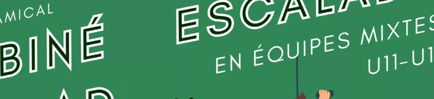 Viens t’amuser et te défier à ce nouveau rendez-vous d’escalade U11-U13 !